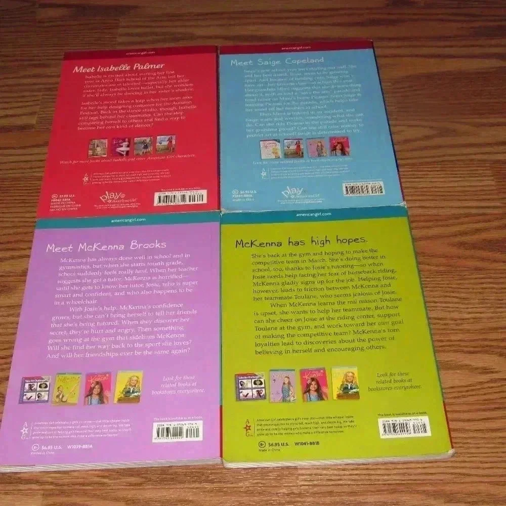 Lot of 4~AMERICAN GIRL Doll Books~McKenna, Saige, Isabelle